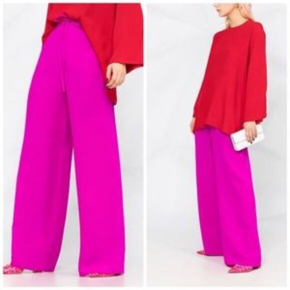 NWT Valentino • Cady Silk Drawstring Trousers - Picture 1 of 9